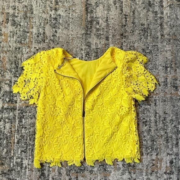 ALICE+OLIVIA FRANCA FLUTTER SLEEVE TOP! NWT! - Picture 11 of 11